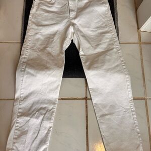 Liz Claiborne White Straight-Leg Pants